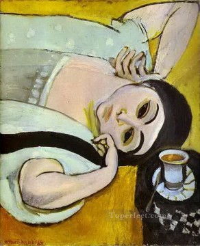 ローレットの頭とコーヒーカップ抽象的なフォービズム アンリ・マティス Oil Paintings